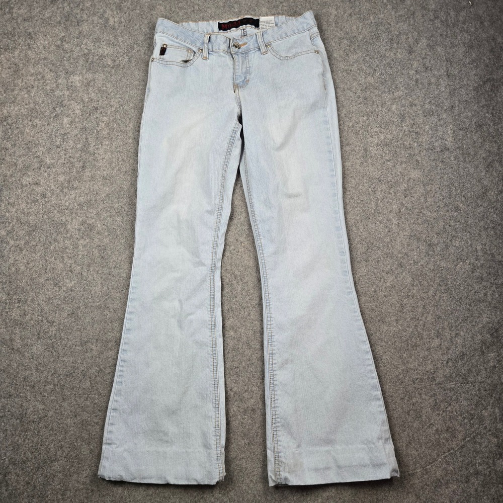 Mudd Flare Jeans Womens 5 Light Blue Low‎ Rise Stretch Denim Vintage Y2K 90s